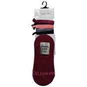 Wholesale - 5pk LADIES SOLID SOCKS W/HAIR TIE 9-11 SIZE C/P 60, UPC: 194587641425